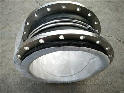 大口徑雙球體襯四氟<a href=http://m.o7cf.cn target=_blank class=infotextkey>橡膠軟接頭</a>